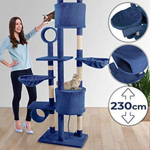 Load image into Gallery viewer, Kratzbaum deckenhoch blau
