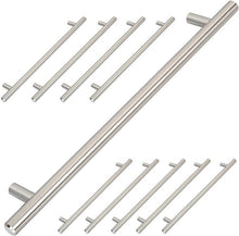 Load image into Gallery viewer, Möbelgriff-Edelstahl gebuerstet-224mm 10er Set

