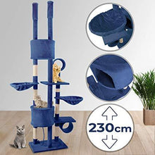Load image into Gallery viewer, Kratzbaum deckenhoch blau
