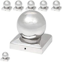 Load image into Gallery viewer, Pfostenkappen Edelstahl 101mm 7er Set
