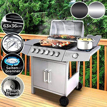 Load image into Gallery viewer, BBQ Gasgrill 6+1 DE/CH/ÖS silber

