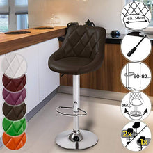 Load image into Gallery viewer, Lederbarhocker Braun 1er
