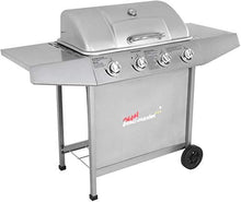 Load image into Gallery viewer, BBQ Gasgrill 4 DE/CH/ÖS silber

