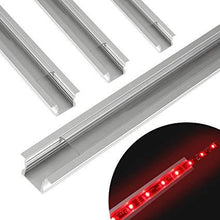 Load image into Gallery viewer, Aluminiumprofil für LED-Streifen LED Strip Aluprofil Set Schiene Alu Profil Aluminium Streifen Pro
