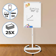 Load image into Gallery viewer, Flipchart mit Rollenfuss 60x90cm
