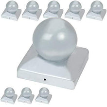 Load image into Gallery viewer, Pfostenkappen verzinkter Stahl 121mm 9er Set
