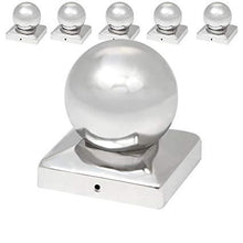 Load image into Gallery viewer, Pfostenkappen Edelstahl 101mm 6er Set
