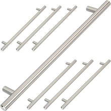 Load image into Gallery viewer, Möbelgriff-Edelstahl gebuerstet-224mm 7er Set
