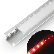 Load image into Gallery viewer, Aluminiumprofil für LED-Streifen LED Strip Aluprofil Set Schiene Alu Profil Aluminium Streifen Pro
