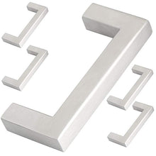 Load image into Gallery viewer, Möbelgriff-Edelstahl gebuerstet-64mm 5er Set
