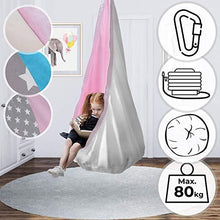 Load image into Gallery viewer, Hängesessel beige-pink

