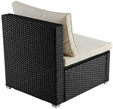 Load image into Gallery viewer, Polyrattan Sofa (Schwarz)
