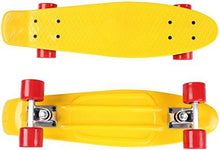 Load image into Gallery viewer, Retro-Skateboard aus Kunststoff-schwarz
