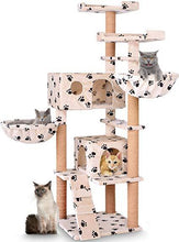 Load image into Gallery viewer, Cat tree (Beige paw)
