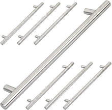 Load image into Gallery viewer, Möbelgriff-Edelstahl gebuerstet-192mm 7er Set
