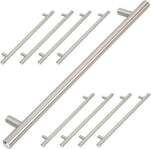 Load image into Gallery viewer, Möbelgriff-Edelstahl gebuerstet-224mm 9er Set
