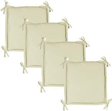 Load image into Gallery viewer, Bankpolster Bankkissen Bankauflage Sitzpolster Sitzkissen Sesselkissen Stuhlkissen 4er Set
