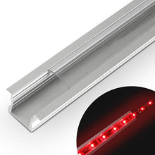 Load image into Gallery viewer, Aluminiumprofil für LED-Streifen LED Strip Aluprofil Set Schiene Alu Profil Aluminium Streifen Pro
