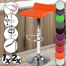 Load image into Gallery viewer, Barhocker Kunstleder Orange 1er
