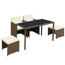 Load image into Gallery viewer, Polyrattan Essgruppe (brown)
