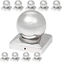 Load image into Gallery viewer, Pfostenkappen Edelstahl 141mm 10er Set
