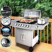 Load image into Gallery viewer, BBQ Gasgrill 6+1 DE/CH/ÖS silber

