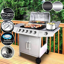 Load image into Gallery viewer, BBQ Gasgrill 5+1 DE/CH/ÖS silber
