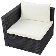 Load image into Gallery viewer, Polyrattan Sofa (Schwarz) 68x68x63cm
