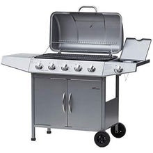 Load image into Gallery viewer, BBQ Gasgrill 5+1 DE/CH/ÖS silber inkl. Regulator
