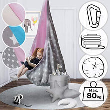 Load image into Gallery viewer, Hängesessel für Kinder set1 grau
