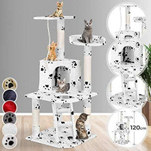 Load image into Gallery viewer, Kratzbaum mittelgross weisstatze
