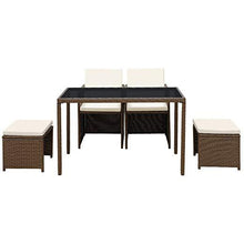 Load image into Gallery viewer, Polyrattan Essgruppe (brown)
