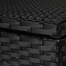 Load image into Gallery viewer, Polyrattan Sitzhocker (Schwarz)
