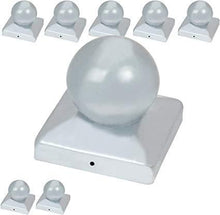 Load image into Gallery viewer, Pfostenkappen verzinkter Stahl 91mm 8er Set
