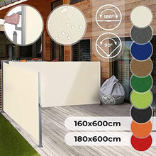 Load image into Gallery viewer, Doppel Seitenmarkise 160x600cm Beige
