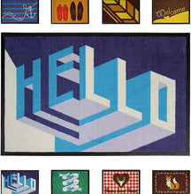Load image into Gallery viewer, Fussmatte-Hallo-90x120, 3er Set
