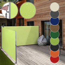 Load image into Gallery viewer, Doppel Seitenmarkise 180x600cm Lemongruen
