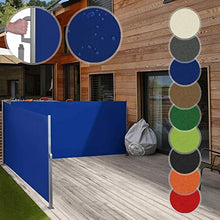 Load image into Gallery viewer, Doppel Seitenmarkise 160x600cm Blau

