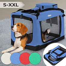 Load image into Gallery viewer, Hundetransportbox Blau Große: L
