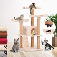 Load image into Gallery viewer, Kratzbaum mittelgroß Model JCKBM551-017bs/4 Beigetatze
