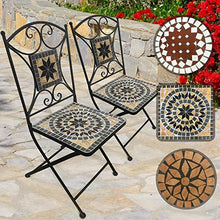 Load image into Gallery viewer, Mosaik Gartenstuhl 2er Eckig
