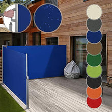 Load image into Gallery viewer, Doppel Seitenmarkise 180x600cm Blau
