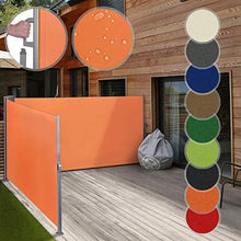 Load image into Gallery viewer, Doppel Seitenmarkise 180x600cm Terrakotta
