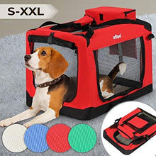 Load image into Gallery viewer, Hundetransportbox Rot Große: M
