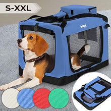 Load image into Gallery viewer, Hundetransportbox Blau M
