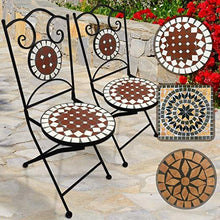 Load image into Gallery viewer, Mosaik Gartenstuhl 2er Rot
