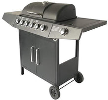 Load image into Gallery viewer, BBQ Gasgrill 6+1 DE/CH/ÖS schwarz
