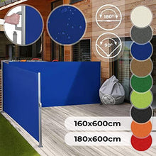 Load image into Gallery viewer, Doppel Seitenmarkise 180x600cm Blau
