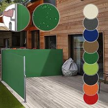 Load image into Gallery viewer, Doppel Seitenmarkise 160x600cm Gruen
