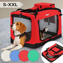 Load image into Gallery viewer, Hundetransportbox Rot Große: L
